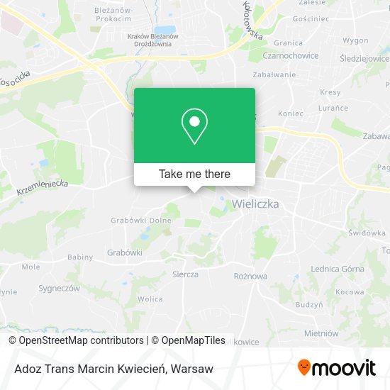 Adoz Trans Marcin Kwiecień map