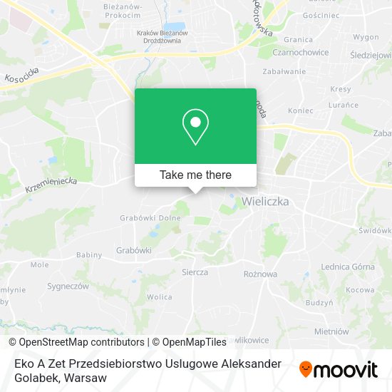 Eko A Zet Przedsiebiorstwo Uslugowe Aleksander Golabek map