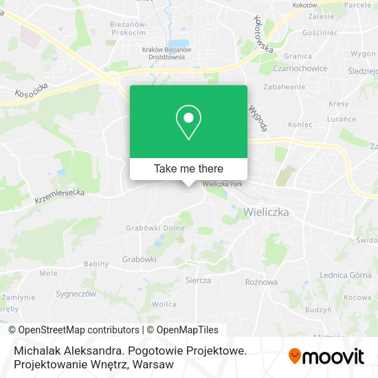 Michalak Aleksandra. Pogotowie Projektowe. Projektowanie Wnętrz map