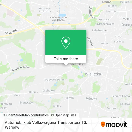 Карта Automobilklub Volkswagena Transportera T3