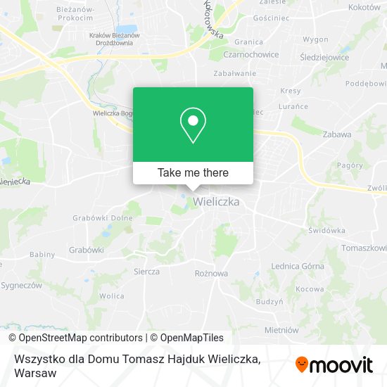 Wszystko dla Domu Tomasz Hajduk Wieliczka map