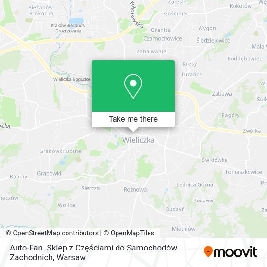 Auto-Fan. Sklep z Częściami do Samochodów Zachodnich map