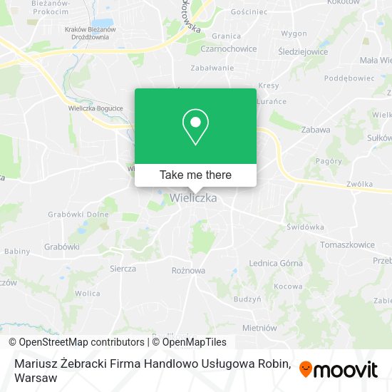 Mariusz Żebracki Firma Handlowo Usługowa Robin map