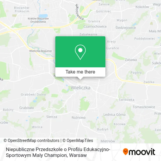 Niepubliczne Przedszkole o Profilu Edukacyjno-Sportowym Maly Champion map