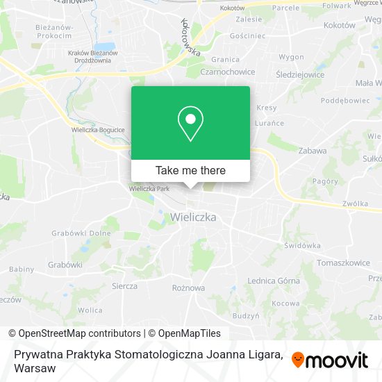 Prywatna Praktyka Stomatologiczna Joanna Ligara map