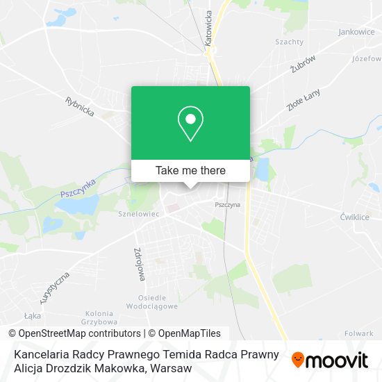 Kancelaria Radcy Prawnego Temida Radca Prawny Alicja Drozdzik Makowka map