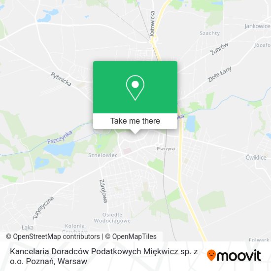 Kancelaria Doradców Podatkowych Miękwicz sp. z o.o. Poznań map