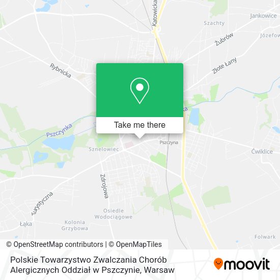 Polskie Towarzystwo Zwalczania Chorób Alergicznych Oddział w Pszczynie map