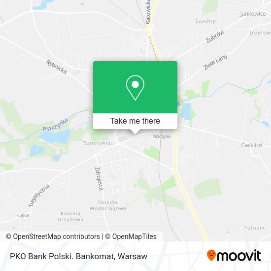 PKO Bank Polski. Bankomat map