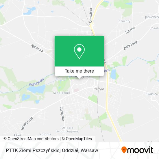 PTTK Ziemi Pszczyńskiej Oddział map