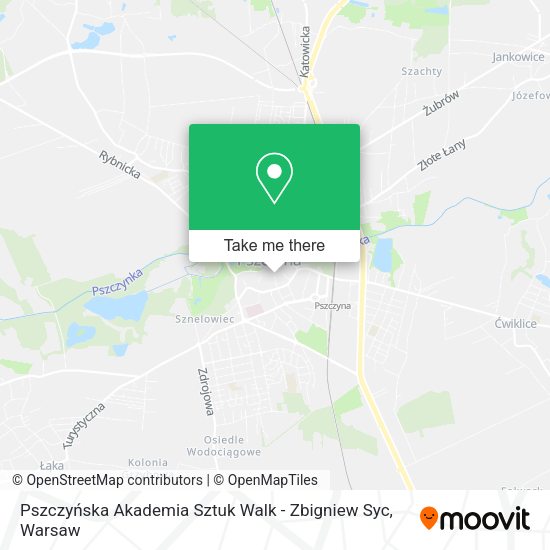 Карта Pszczyńska Akademia Sztuk Walk - Zbigniew Syc