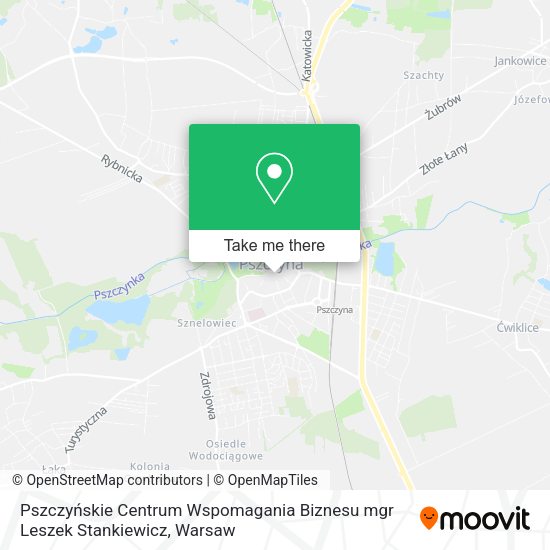 Pszczyńskie Centrum Wspomagania Biznesu mgr Leszek Stankiewicz map