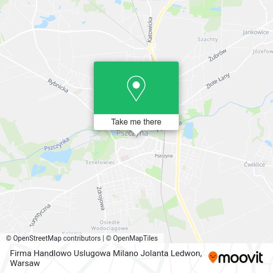 Firma Handlowo Uslugowa Milano Jolanta Ledwon map