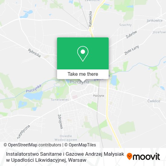 Instalatorstwo Sanitarne i Gazowe Andrzej Małysiak w Upadłości Likwidacyjnej map