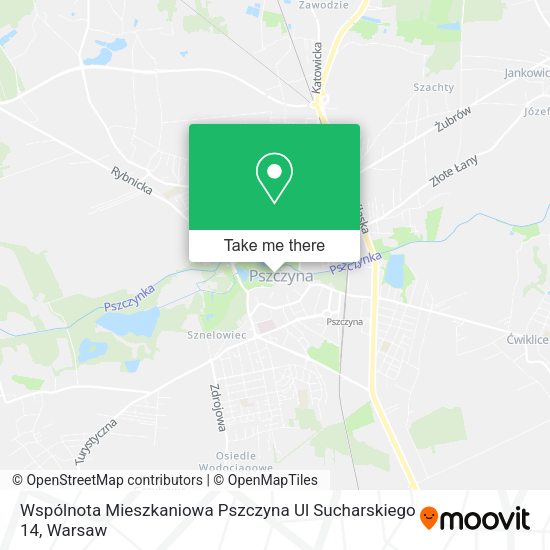 Карта Wspólnota Mieszkaniowa Pszczyna Ul Sucharskiego 14