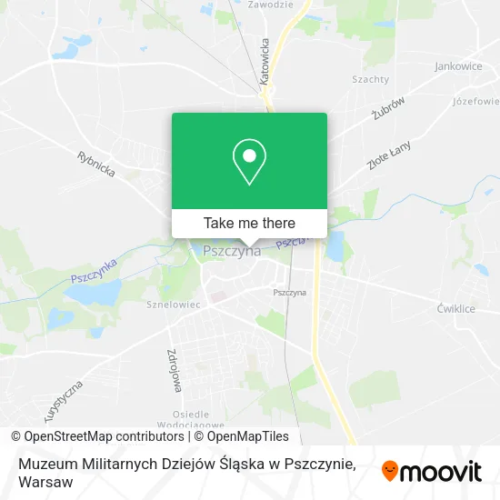 Карта Muzeum Militarnych Dziejów Śląska w Pszczynie