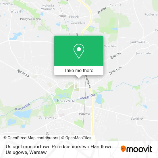 Карта Uslugi Transportowe Przedsiebiorstwo Handlowo Uslugowe
