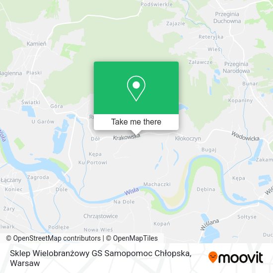 Sklep Wielobranżowy GS Samopomoc Chłopska map