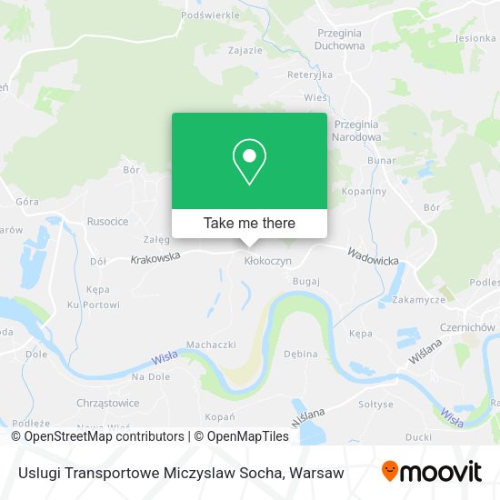 Uslugi Transportowe Miczyslaw Socha map