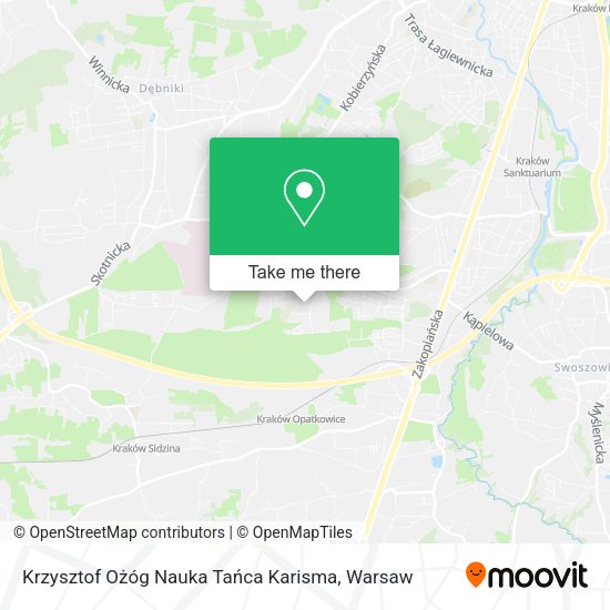 Krzysztof Ożóg Nauka Tańca Karisma map