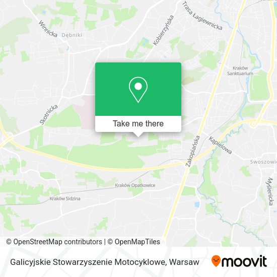 Galicyjskie Stowarzyszenie Motocyklowe map