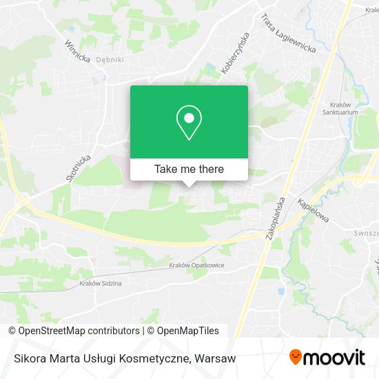 Sikora Marta Usługi Kosmetyczne map