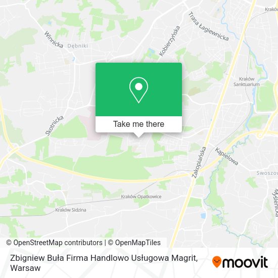 Zbigniew Buła Firma Handlowo Usługowa Magrit map