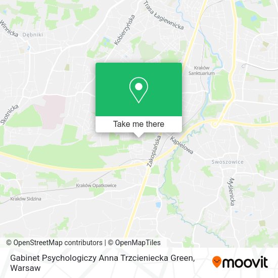 Gabinet Psychologiczy Anna Trzcieniecka Green map