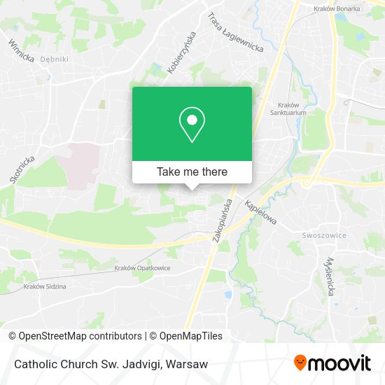 Catholic Church Sw. Jadvigi map