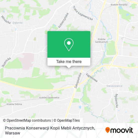 Карта Pracownia Konserwacji Kopii Mebli Antycznych