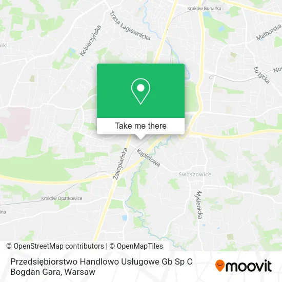 Карта Przedsiębiorstwo Handlowo Usługowe Gb Sp C Bogdan Gara