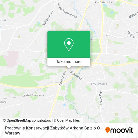 Карта Pracownie Konserwacji Zabytków Arkona Sp z o O