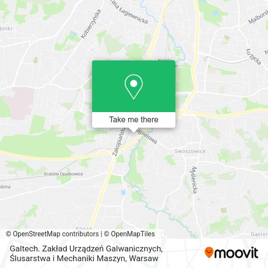 Карта Galtech. Zakład Urządzeń Galwanicznych, Ślusarstwa i Mechaniki Maszyn