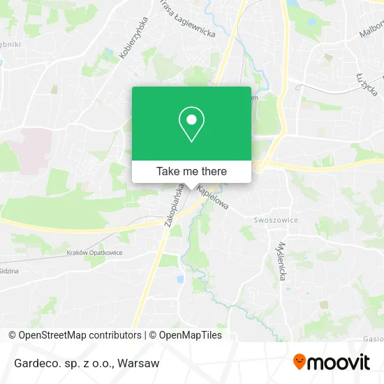 Карта Gardeco. sp. z o.o.