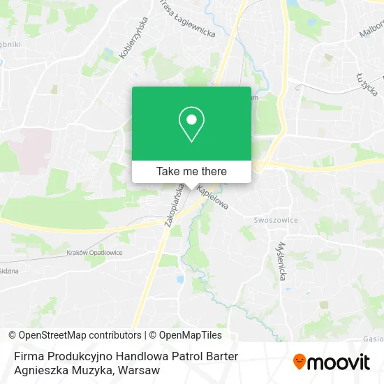Карта Firma Produkcyjno Handlowa Patrol Barter Agnieszka Muzyka