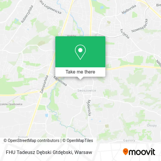 FHU Tadeusz Dębski Gtdębski map