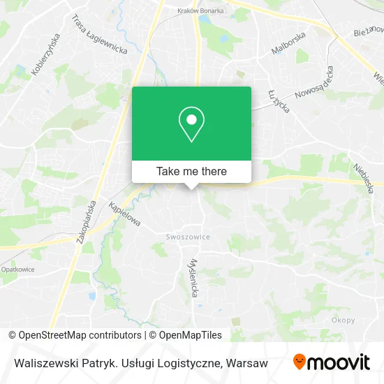 Карта Waliszewski Patryk. Usługi Logistyczne