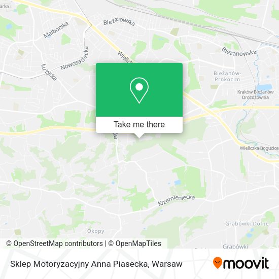 Sklep Motoryzacyjny Anna Piasecka map