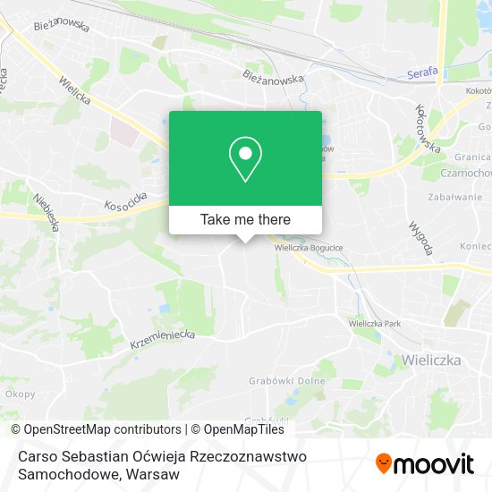 Carso Sebastian Oćwieja Rzeczoznawstwo Samochodowe map