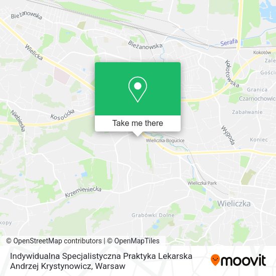 Indywidualna Specjalistyczna Praktyka Lekarska Andrzej Krystynowicz map