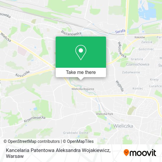 Kancelaria Patentowa Aleksandra Wojakiewicz map