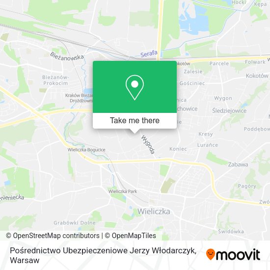 Pośrednictwo Ubezpieczeniowe Jerzy Włodarczyk map