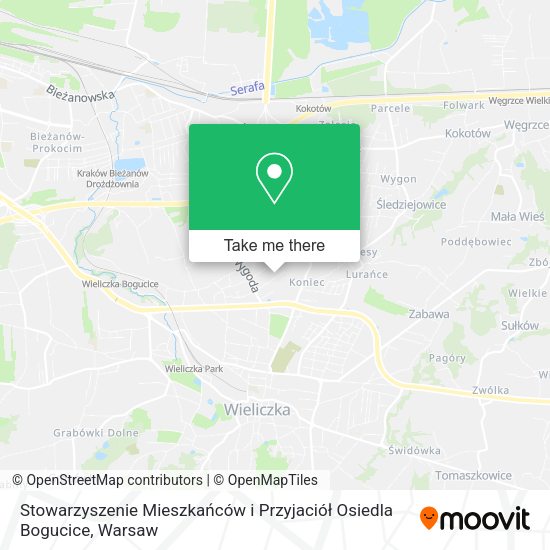 Stowarzyszenie Mieszkańców i Przyjaciół Osiedla Bogucice map