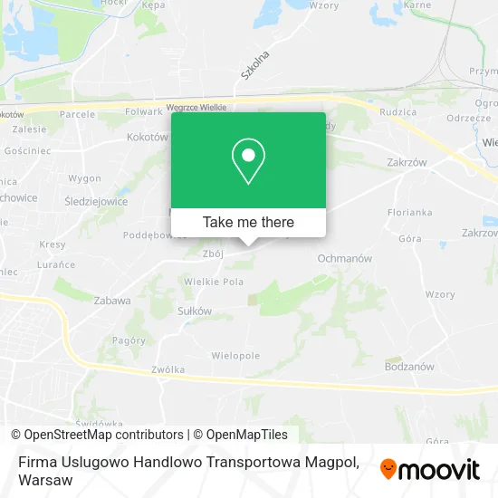 Карта Firma Uslugowo Handlowo Transportowa Magpol
