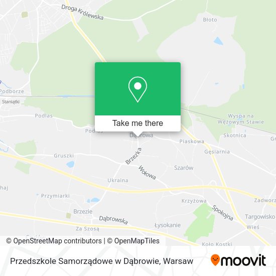 Przedszkole Samorządowe w Dąbrowie map