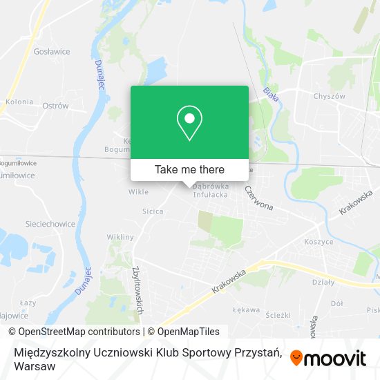 Międzyszkolny Uczniowski Klub Sportowy Przystań map