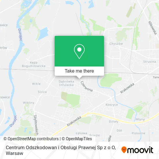 Centrum Odszkodowan i Obslugi Prawnej Sp z o O map