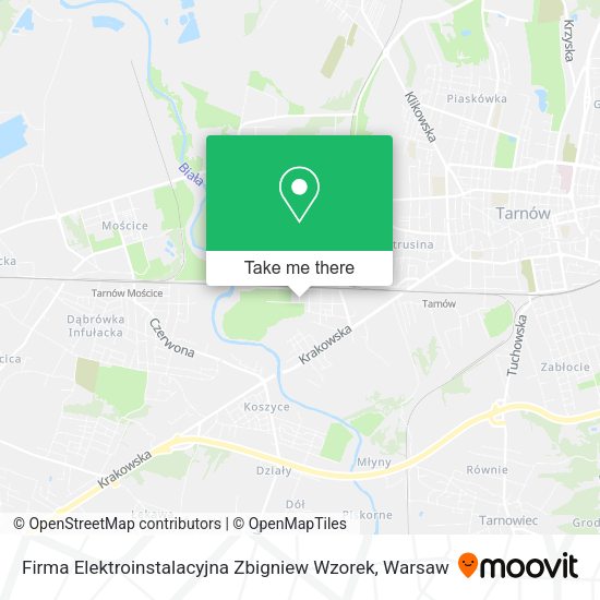 Firma Elektroinstalacyjna Zbigniew Wzorek map