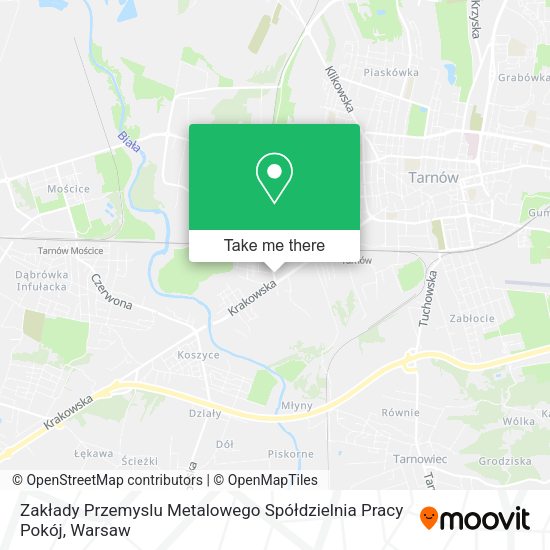 Zakłady Przemyslu Metalowego Spółdzielnia Pracy Pokój map