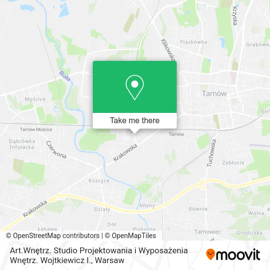 Art.Wnętrz. Studio Projektowania i Wyposażenia Wnętrz. Wojtkiewicz I. map